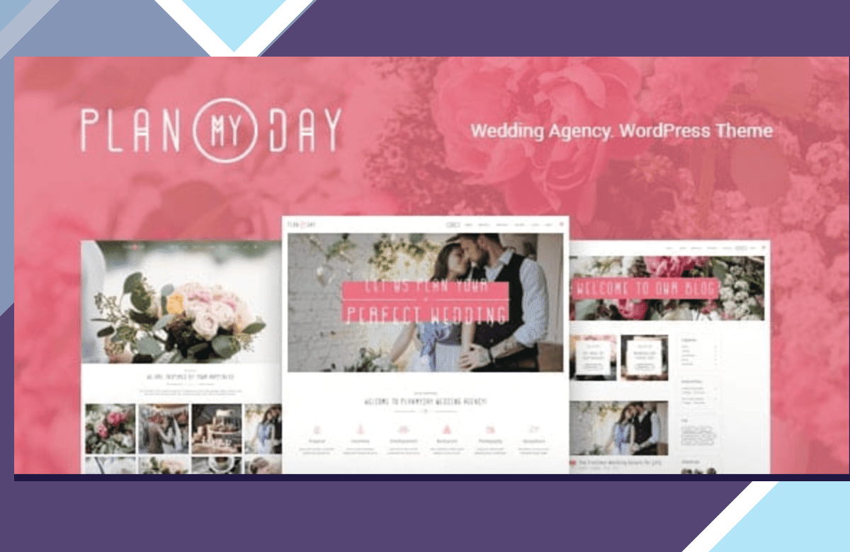 Plan My Day | Wedding / Event Planning Agency WordPress Theme screenshot