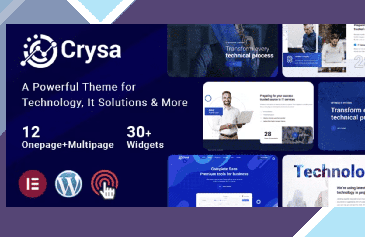 Crysa – IT Solutions WordPress Theme screenshot
