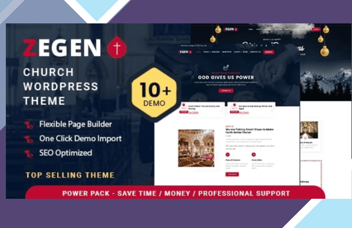 Zegen – Church WordPress Theme screenshot
