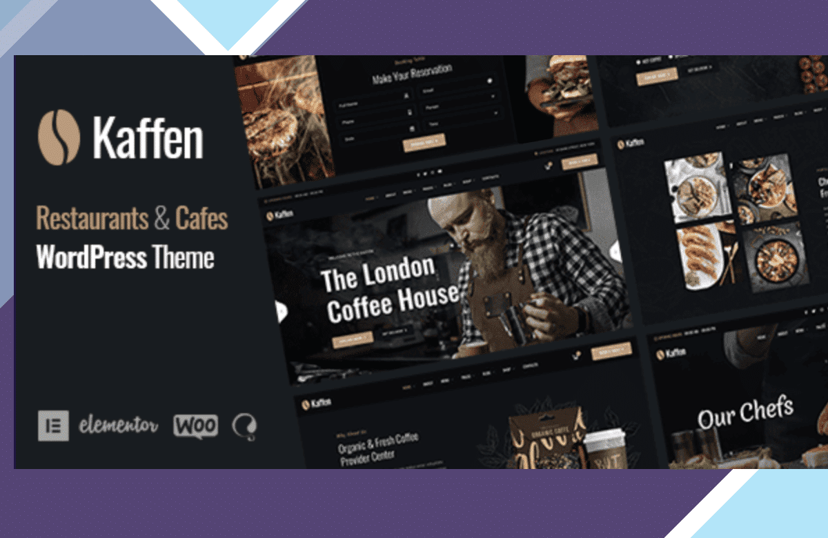 Kaffen – Cafe Coffee WordPress Theme screenshot