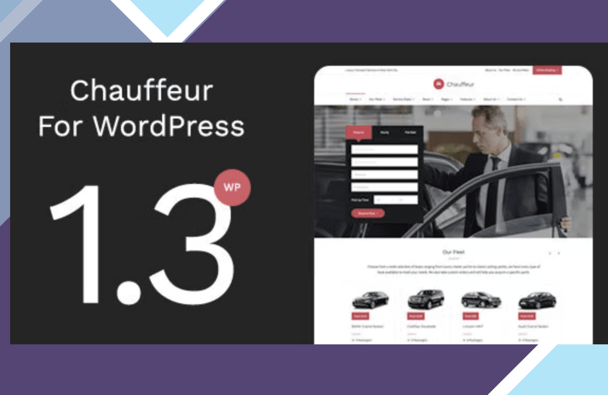 Chauffeur – Limousine, Transport And Car Hire WP Theme screenshot