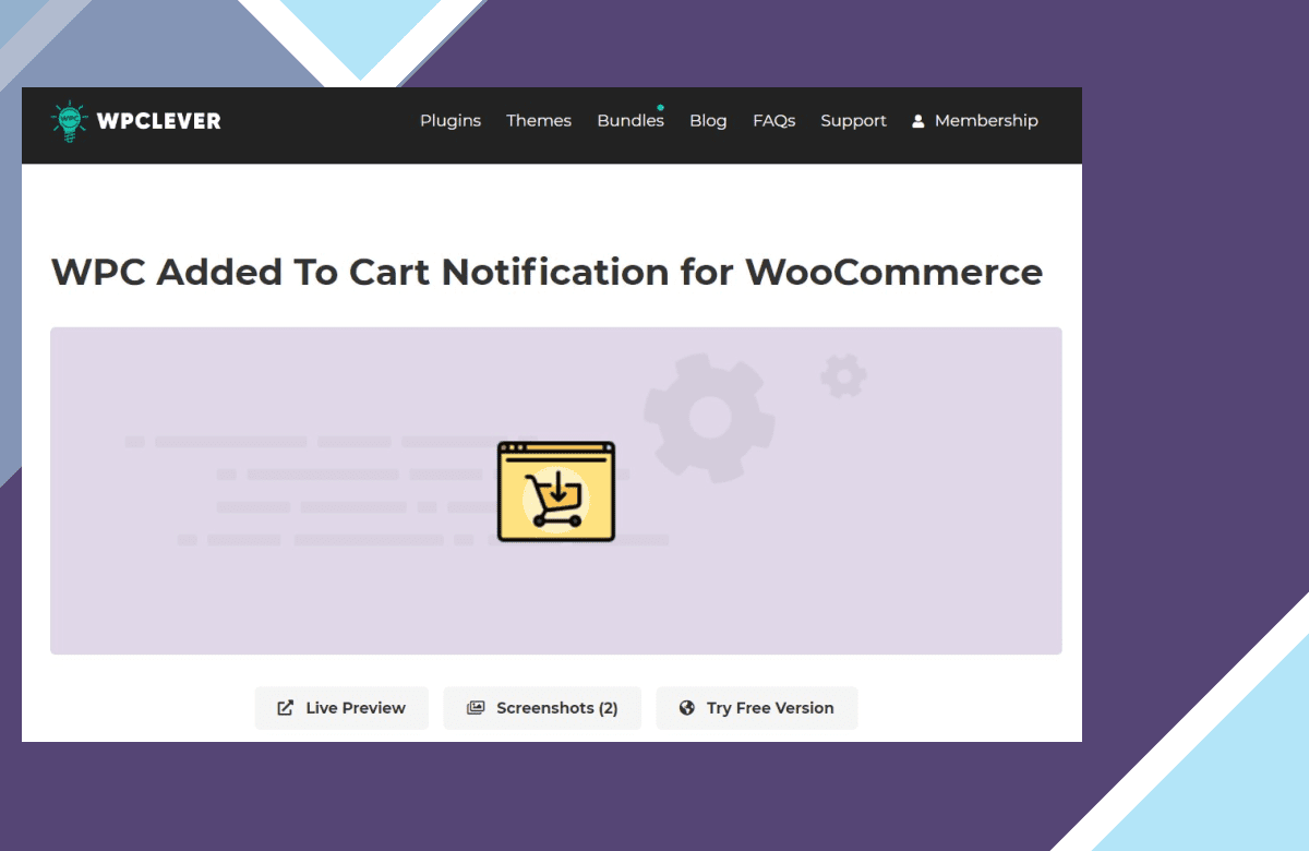 WPC Added To Cart Notification for WooCommerce screenshot