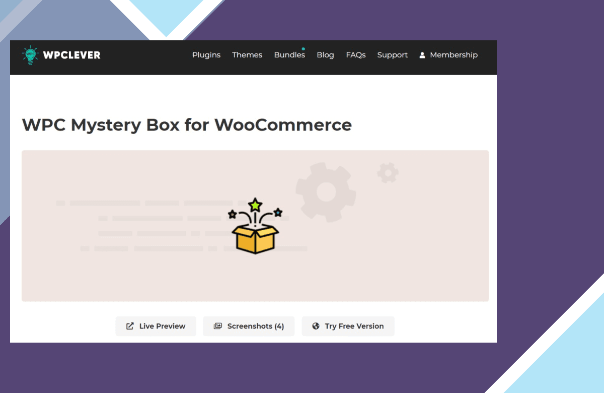 WPC Mystery Box for WooCommerce screenshot