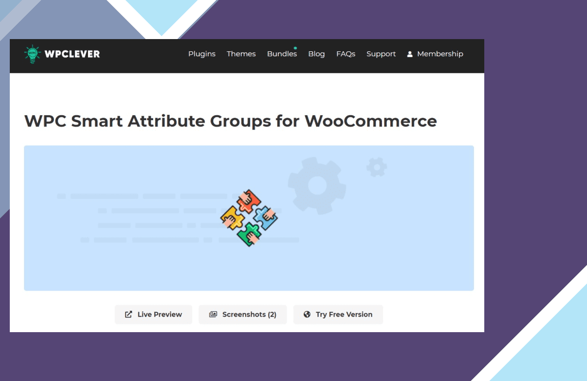 WPC Smart Attribute Groups for WooCommerce screenshot