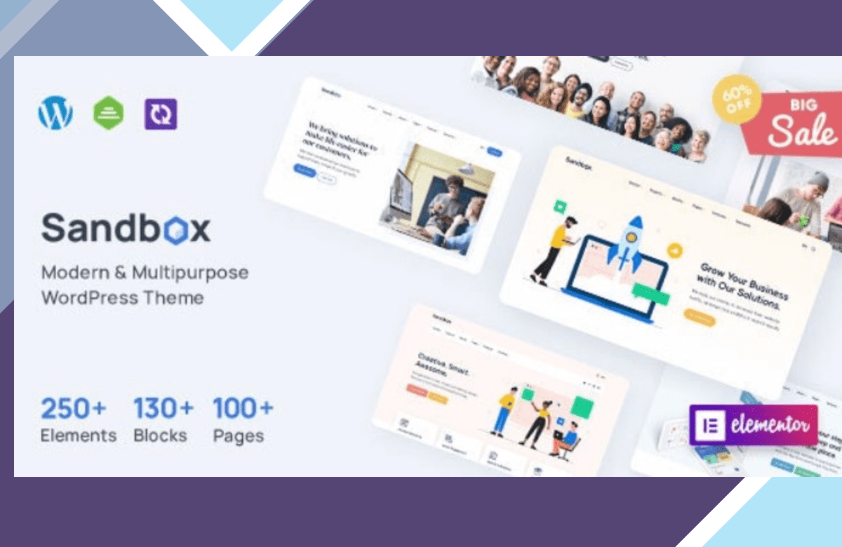 Sandbox – Modern and Multipurpose WordPress Theme screenshot