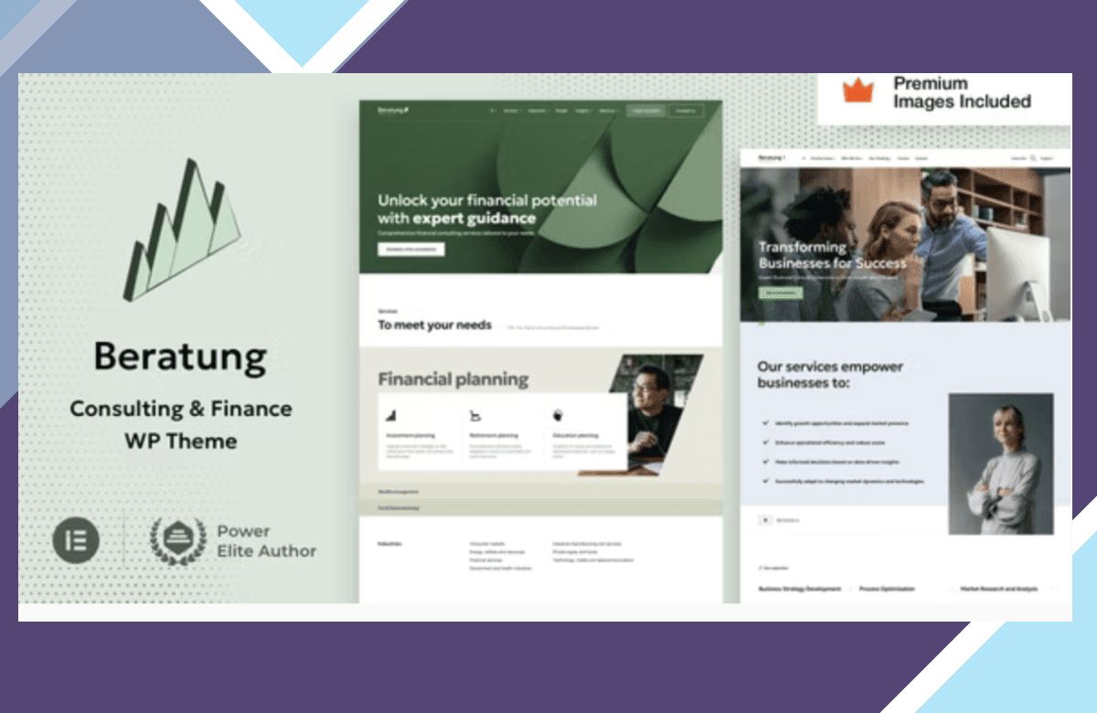 Beratung – Consulting and Finance WordPress screenshot