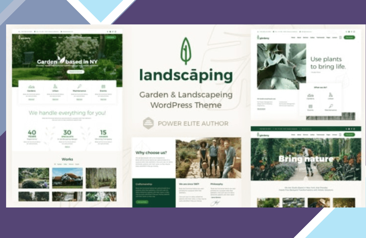 Verdantia – Landscaping and Garden WordPress Theme screenshot