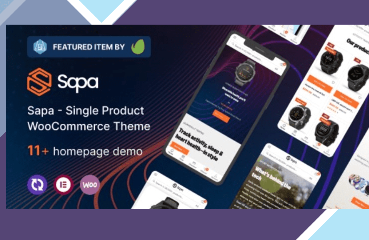 Sapa – Product Landing Page WooCommerce Theme screenshot