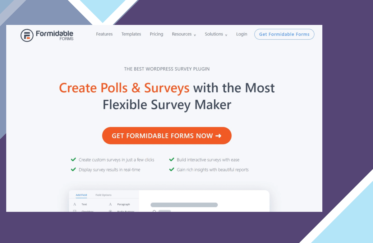 Formidable Surveys screenshot