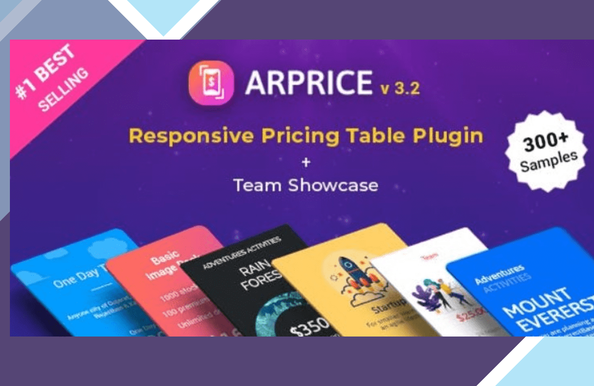 ARPrice – WordPress Pricing Table Plugin screenshot