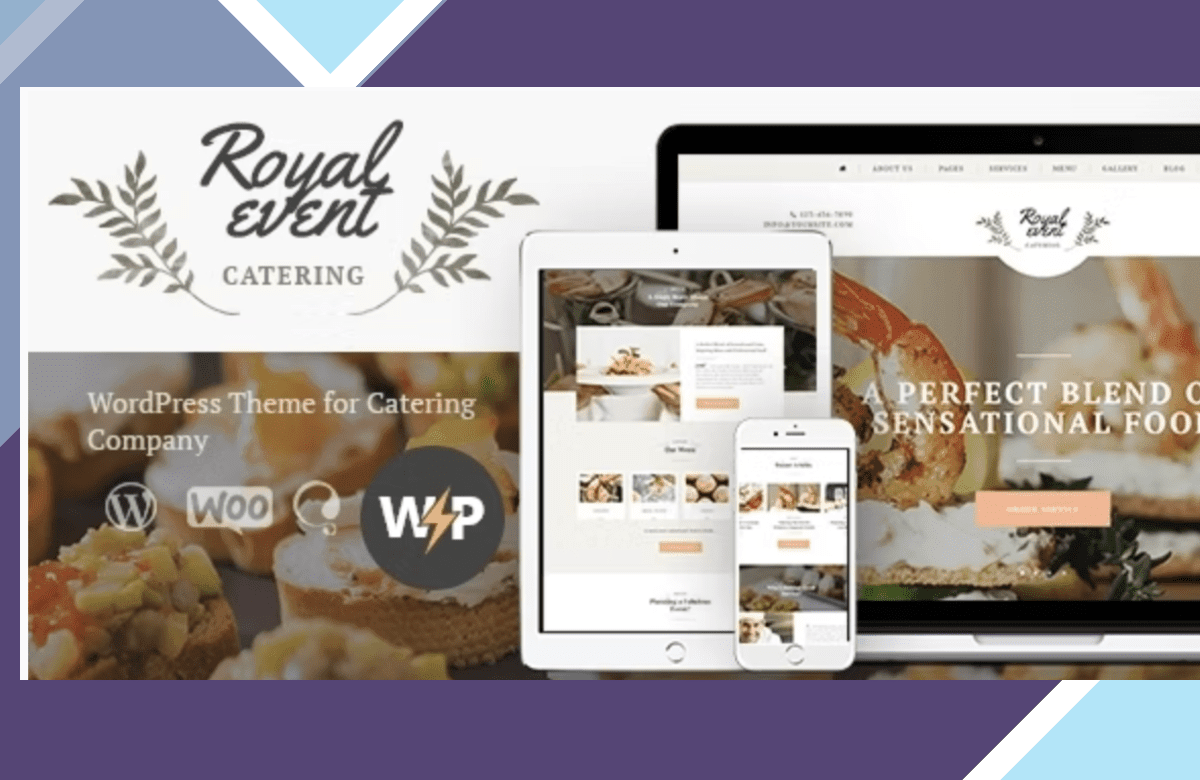 Royal Event | Catering and Wedding Theme screenshot