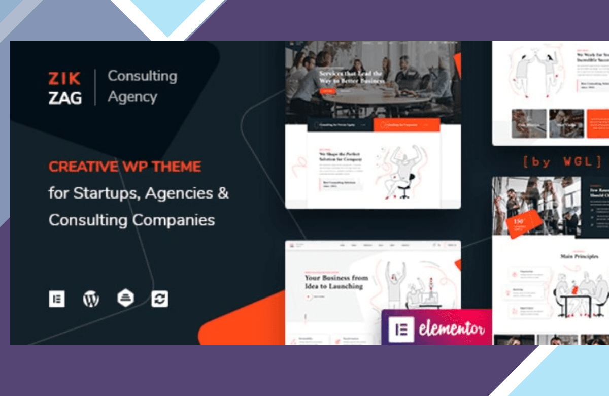 ZikZag – Consulting Agency WordPress Theme screenshot