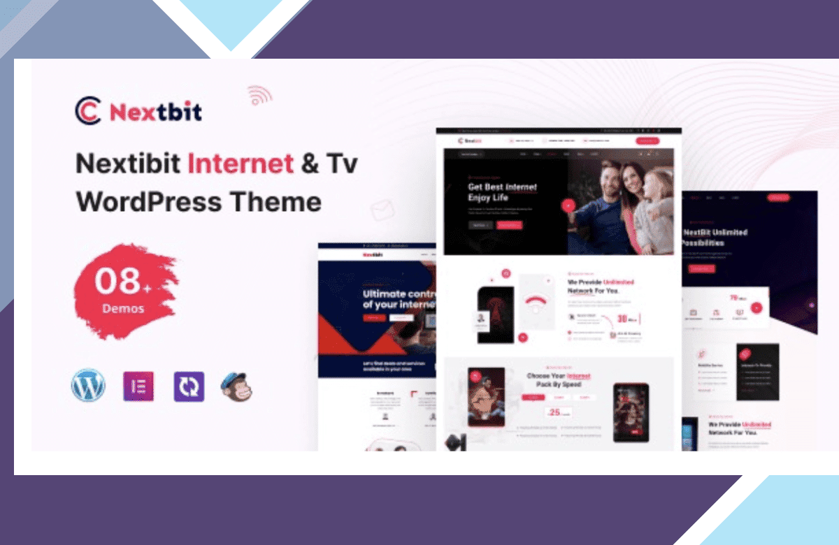 Nextbit – TV and Internet Provider WordPress Theme screenshot