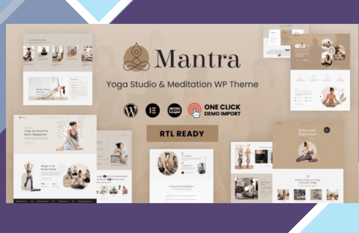 Mantra – Yoga Fitness WordPress Theme screenshot