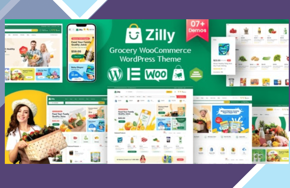 Zilly – Grocery Store WooCommerce WordPress Theme screenshot