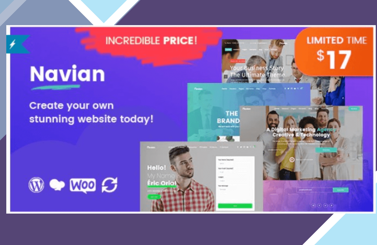 Navian – Multi-Purpose Responsive WordPress Theme screenshot