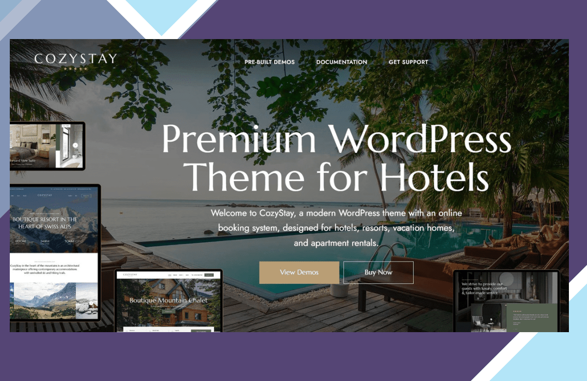 CozyStay – Hotel Booking WordPress Theme screenshot