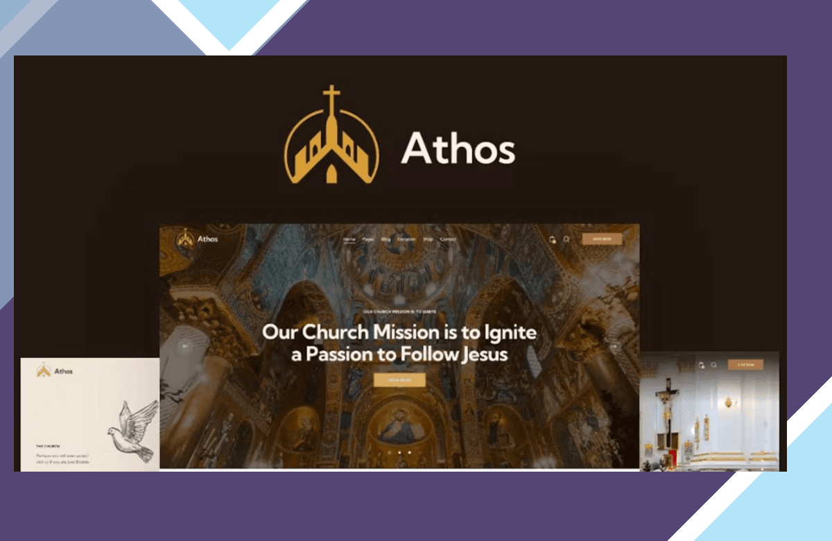 Athos – Orthodox Christian Church WordPress Theme screenshot