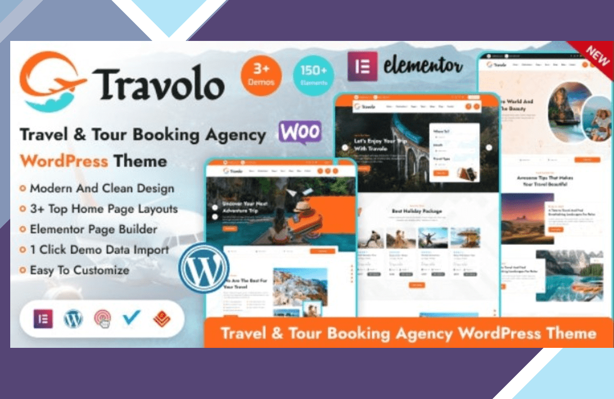 Travolo – Travel Agency and Tour Booking WordPress Theme screenshot