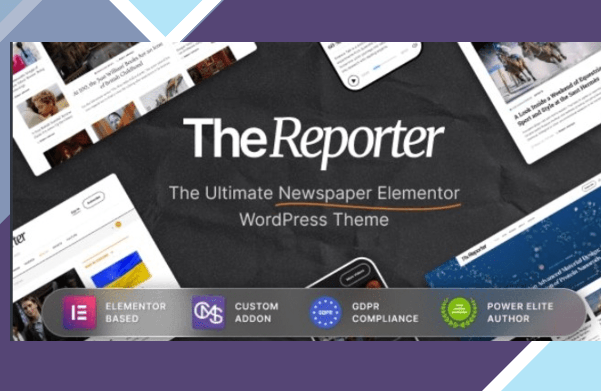 The Reporter – Newspaper Editorial WordPress Theme screenshot