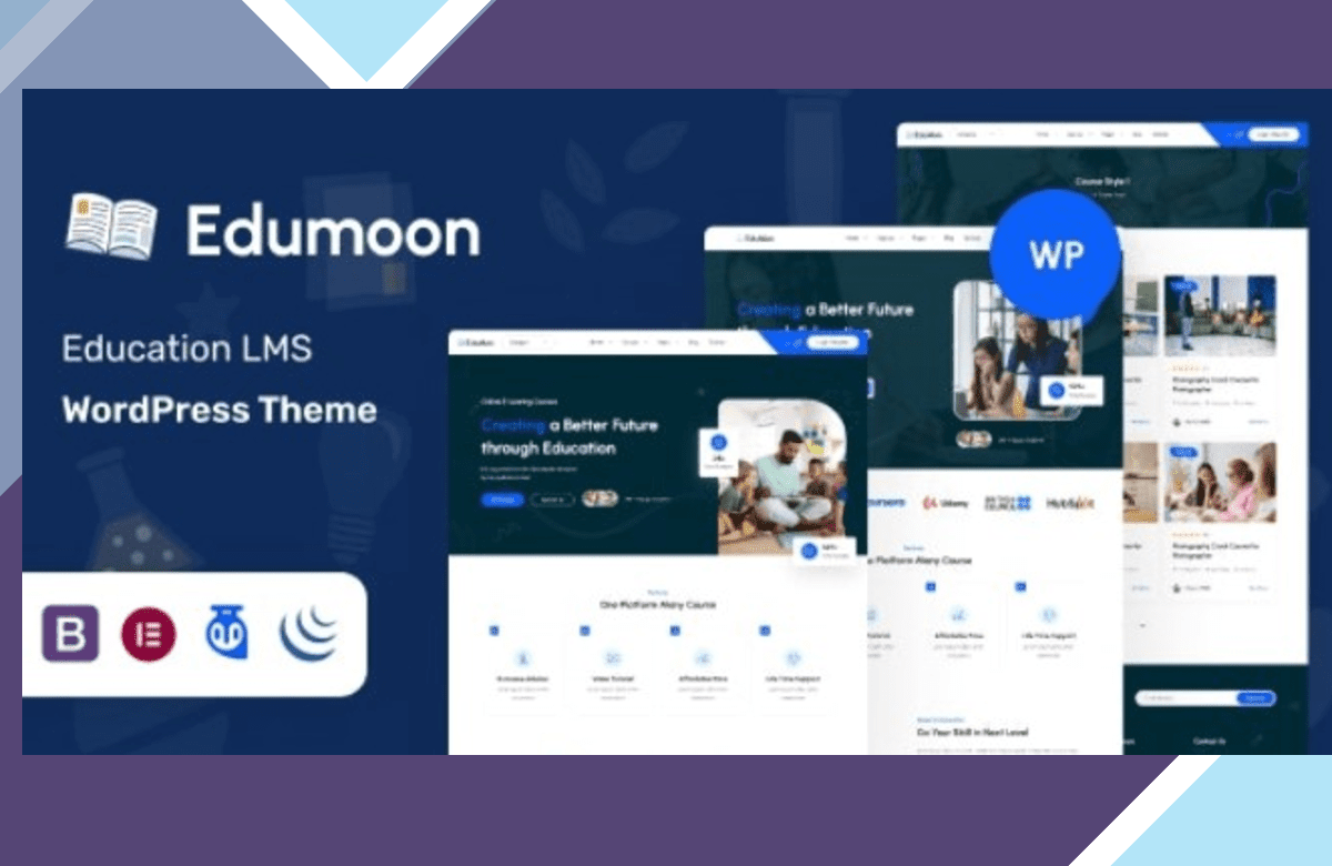 Edumoon – Education LMS WordPress Theme screenshot
