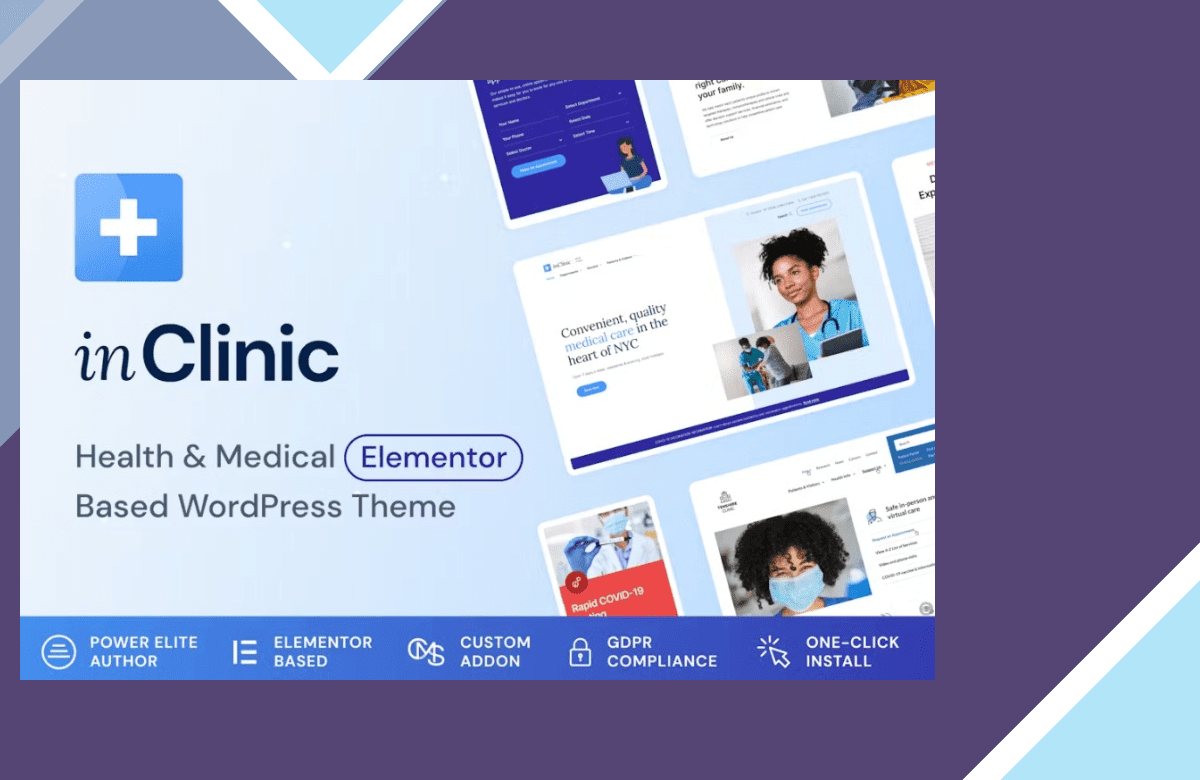 InClinic – Healthcare & Medical WordPress Theme screenshot