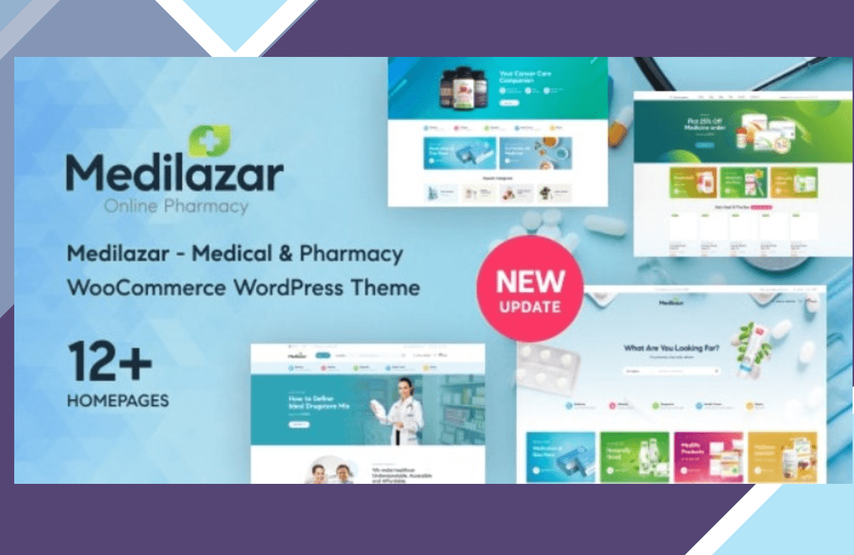 Medilazar – Pharmacy Medical WooCommerce WordPress Theme screenshot