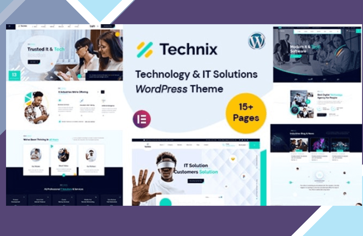 Technix – Technology and IT Solutions WordPress Theme screenshot