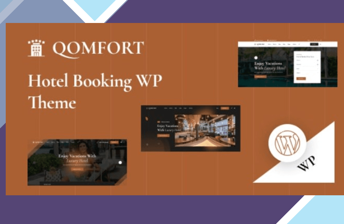 Qomfort – Hotel Booking WordPress Theme screenshot