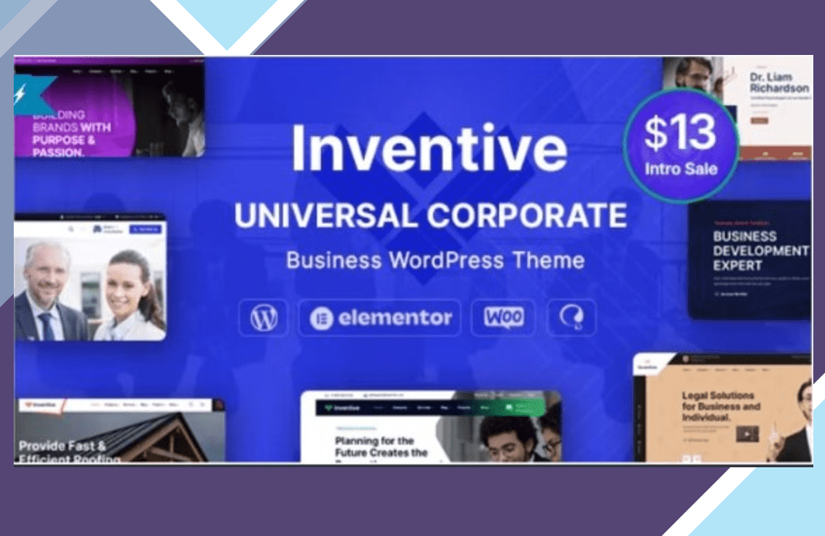 Inventive – Multi-Purpose Business WordPress Theme screenshot