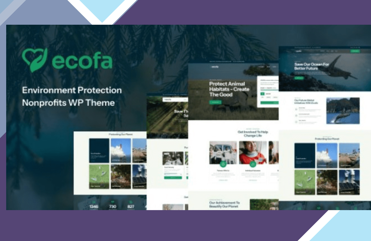 Ecofa – Environment Protection Nonprofits WordPress Theme screenshot