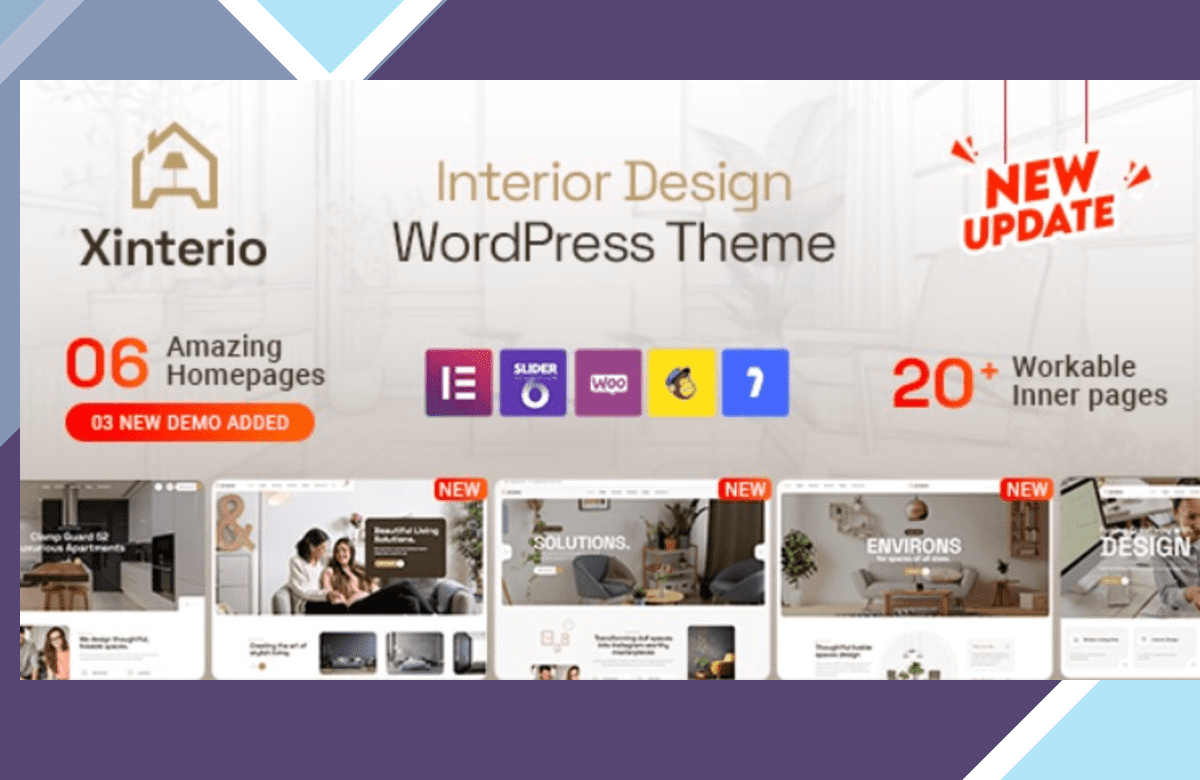 Xinterio – Interior Design WordPress Theme screenshot