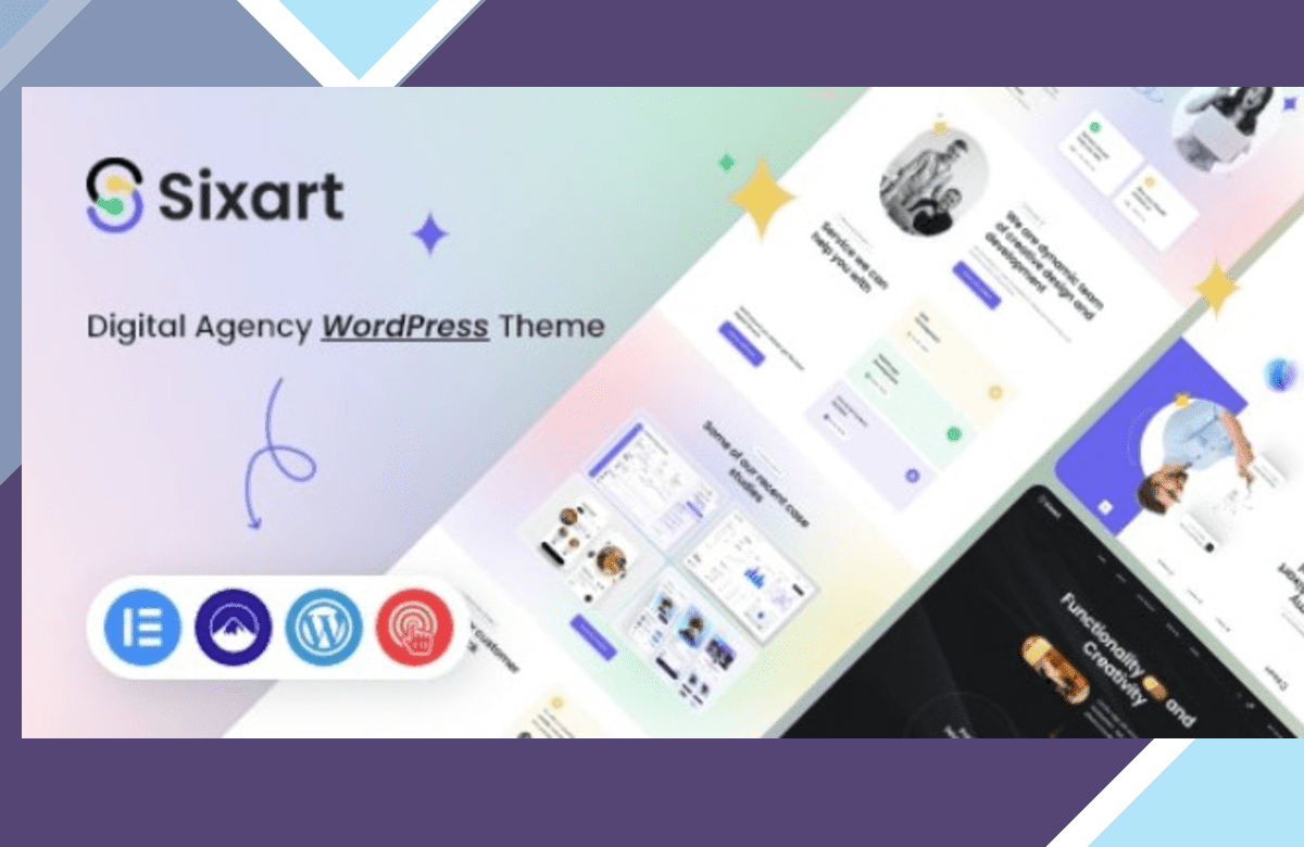 Sixart – Digital Agency WordPress Theme screenshot
