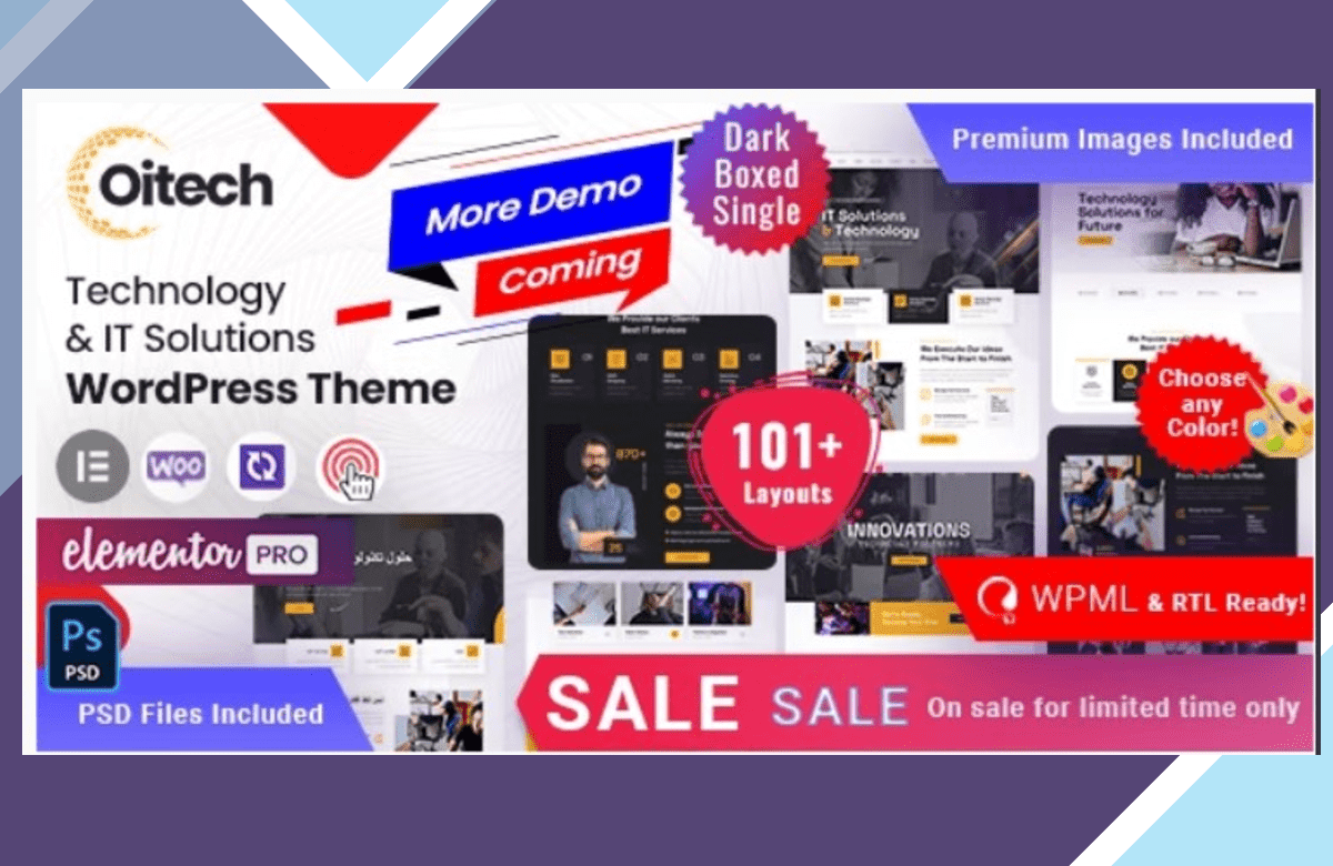 Oitech – Technology IT Services WordPress screenshot