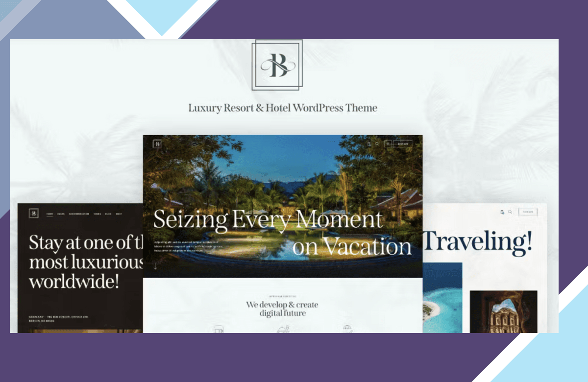 Belicia – Luxury Resort and Hotel WordPress Theme screenshot