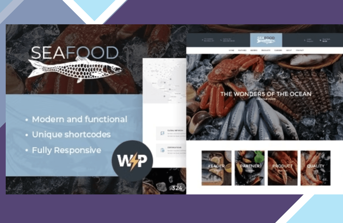 SeaFood Company – Fish Restaurant Theme screenshot