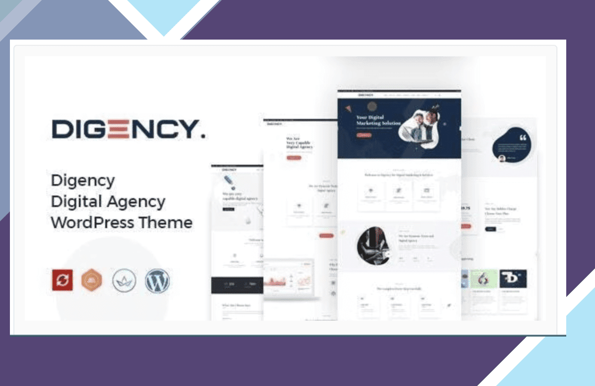 Digency – Multi-Purpose Portfolio WordPress Theme screenshot