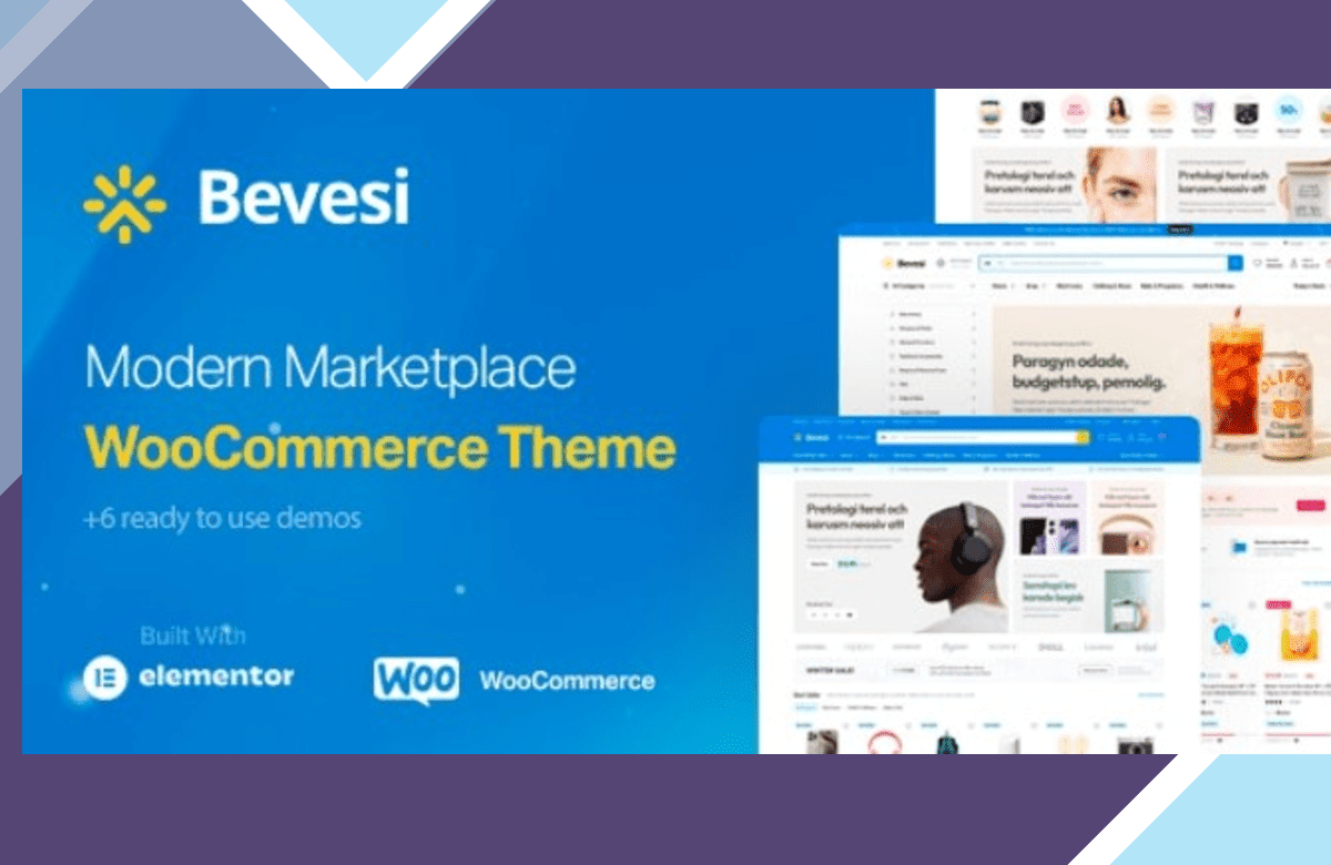 Bevesi – Multi-Vendor and Marketplace WooCommerce Theme screenshot