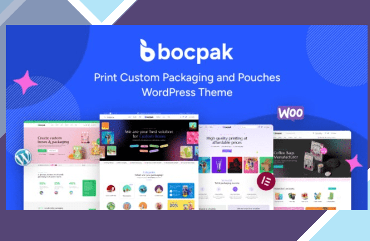 Bocpak – Print Custom Packaging and Pouches WordPress Theme screenshot