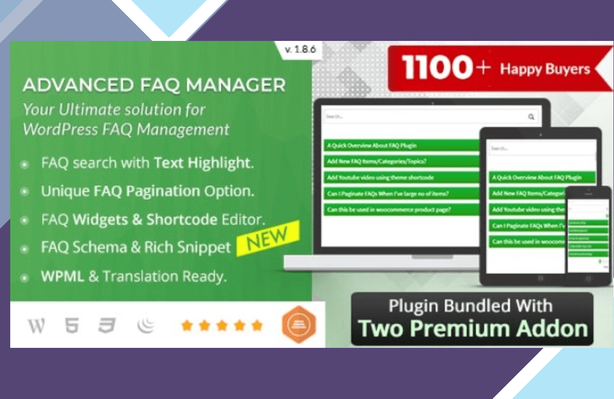 BWL Advanced FAQ Manager screenshot