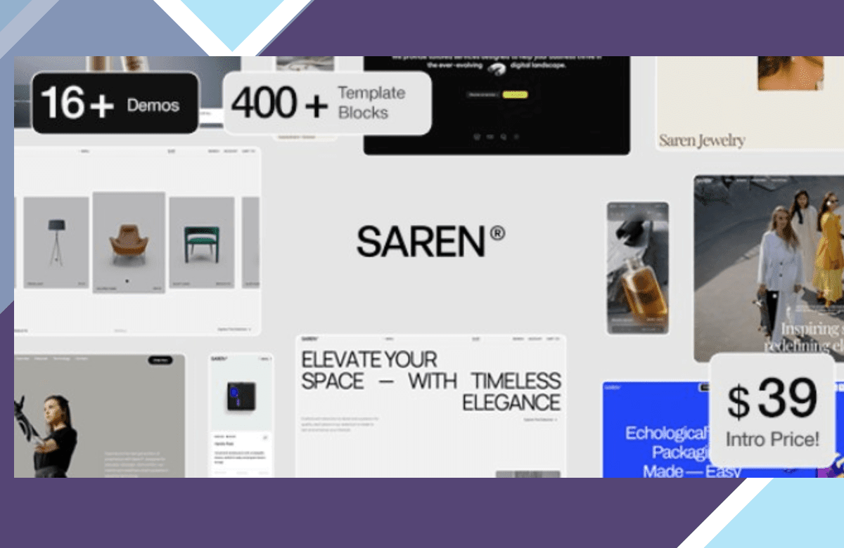 Saren – Multi-Concept WooCommerce WordPress Theme screenshot