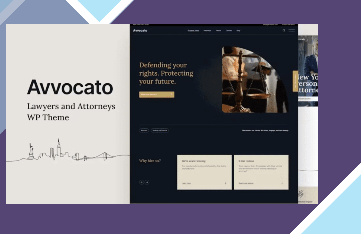 Avvocato – Law Firm WordPress Theme screenshot