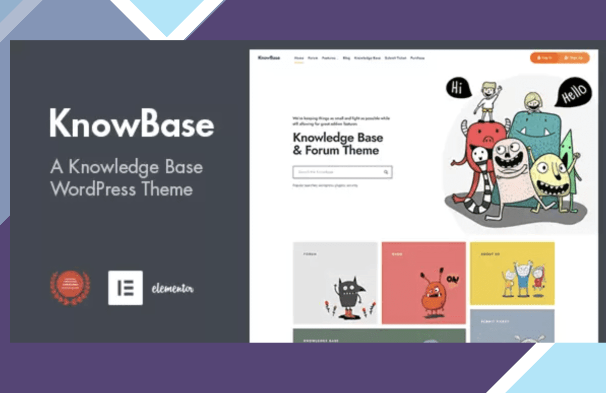 KnowBase – A Helpdesk and bbPress WordPress Theme screenshot