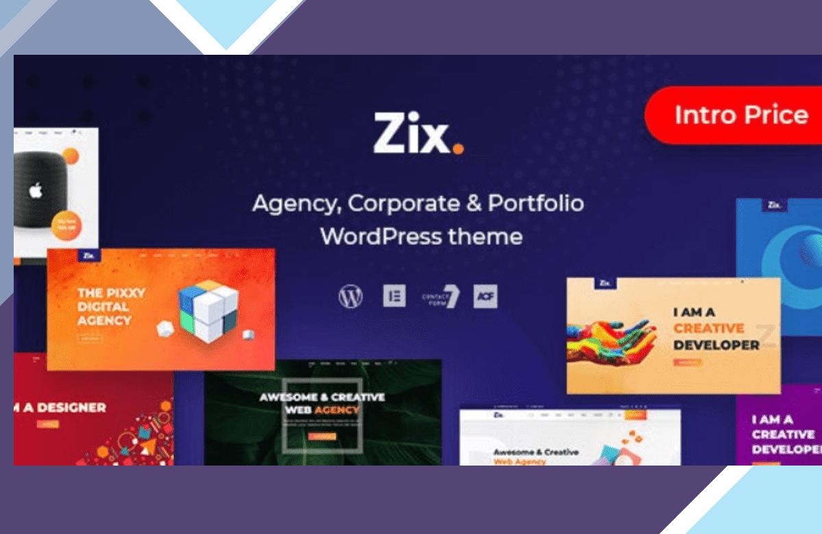 Zix – Digital Agency and MultiPurpose WordPress Theme screenshot