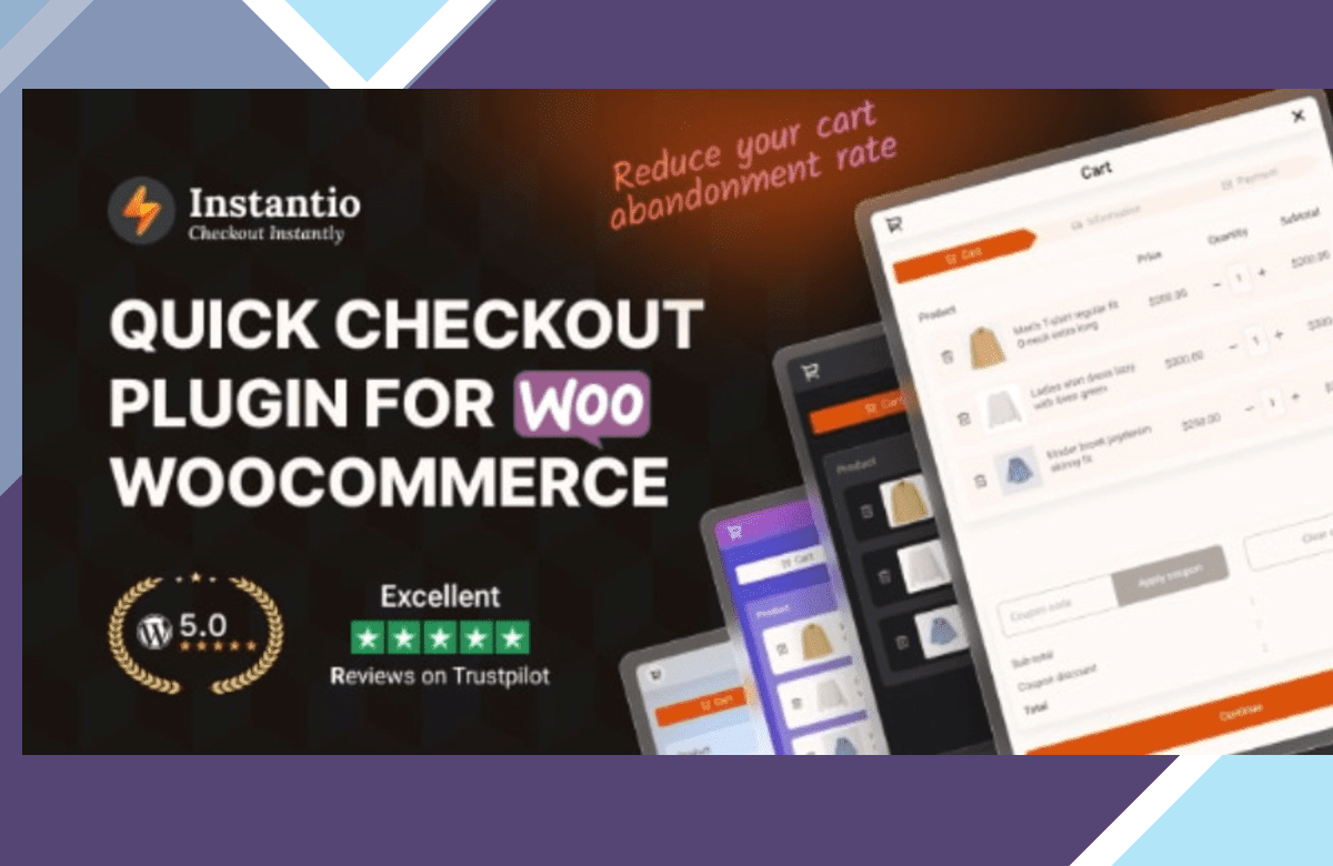 Instantio – WooCommerce All in One Cart and Checkout screenshot