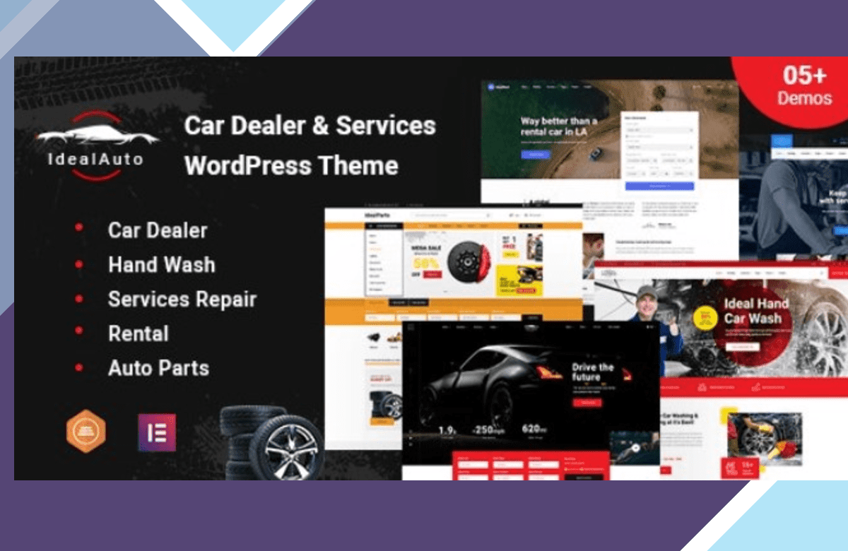 IdealAuto – Car Dealer and Services WordPress Theme screenshot