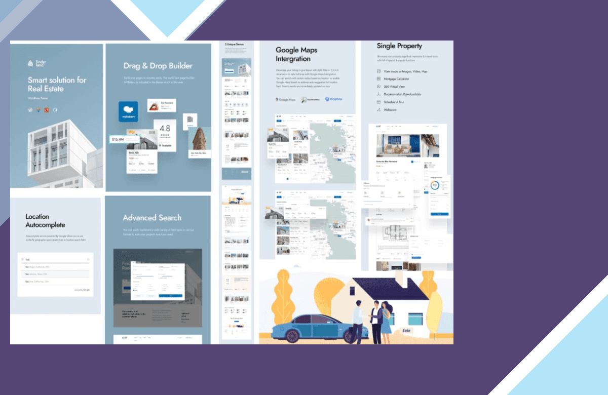 Finderland – Real Estate WordPress Theme screenshot