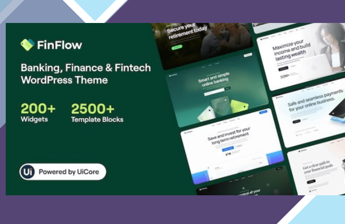 FinFlow – Banking, Finance and Fintech WordPress Theme screenshot