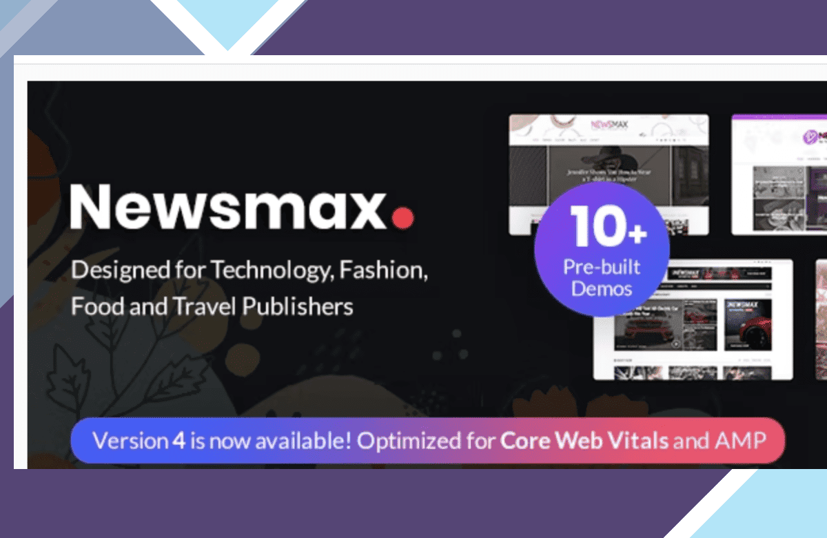 Newsmax – Multi-Purpose News and Magazine Theme screenshot