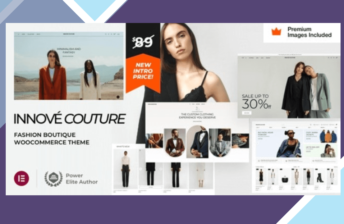 Innové Couture – Clothing Ecommerce WordPress Theme screenshot